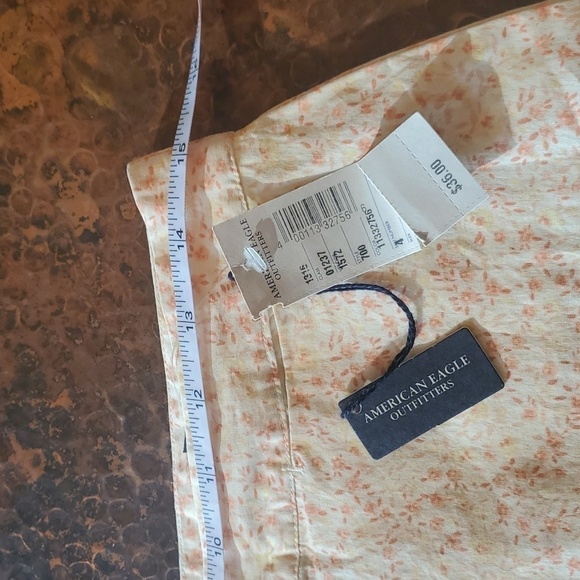 American Eagle Outfitters Stretch Zip Dainty Floral Sz. 4 Skirt - Picture 12 of 12